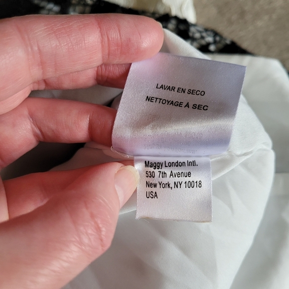 Maggy London drop waist sleeveless lace shift mini dress size 2 - Picture 14 of 14